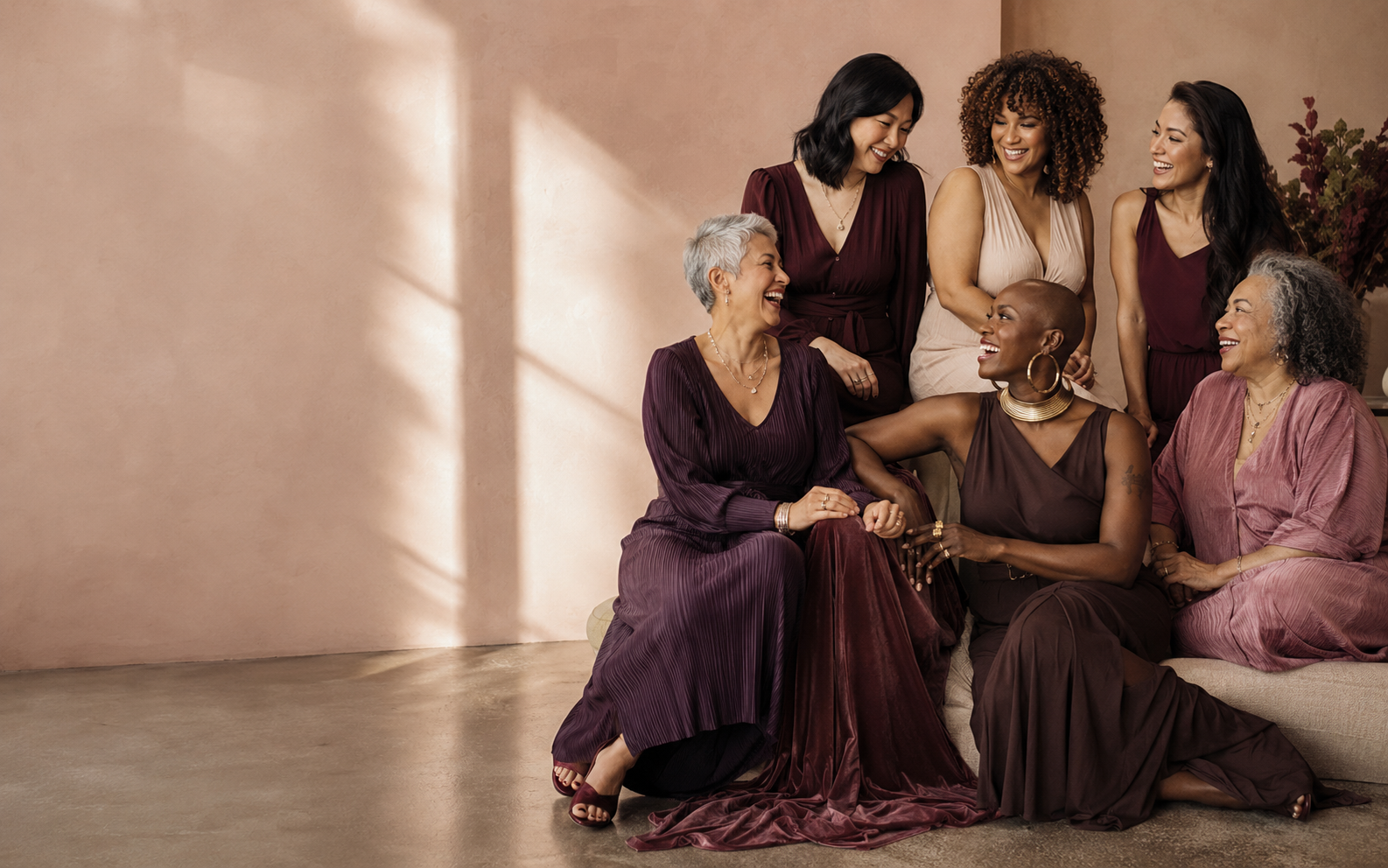 A joyful, multigenerational community of mothers gathered together